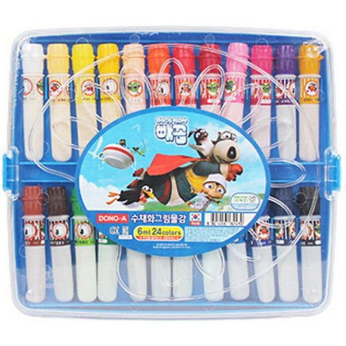 동아 빼꼼 수채화 물감 사출 케이스 6ml (24색)