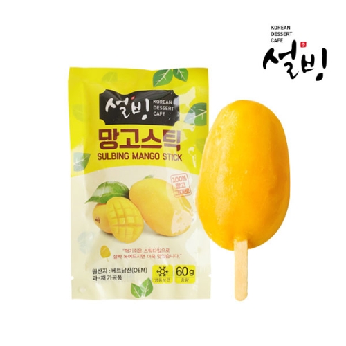 설빙 달콤한 망고를 그대로 프리미엄 디저트 망고스틱 (60g,30개)_이미지