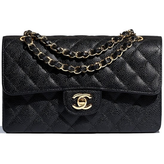 샤넬 클래식 플랩 백 캐비어 금장 A01113 Y01864 C3906