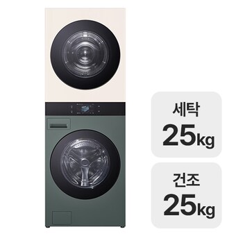 <b>LG</b>전자 트롬 AI 오브제컬렉션 <b>워시</b><b>타워</b> WA2525GEZF