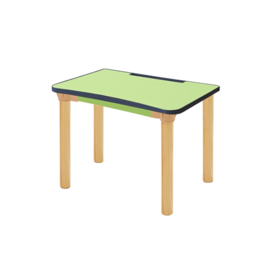 H620 원목원형다리 미니 우레탄 입식 책상