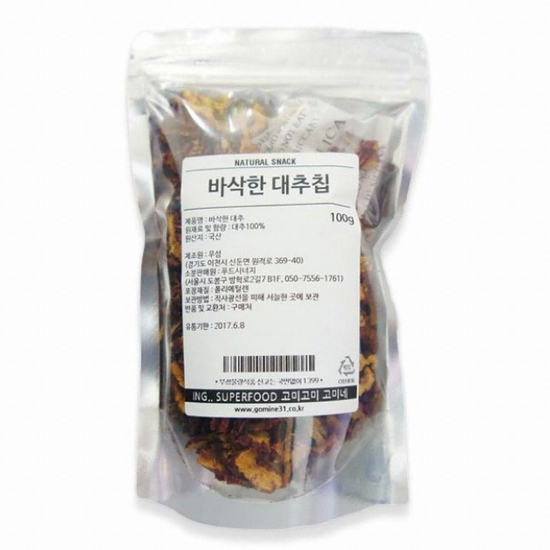바삭한 대추칩 100g