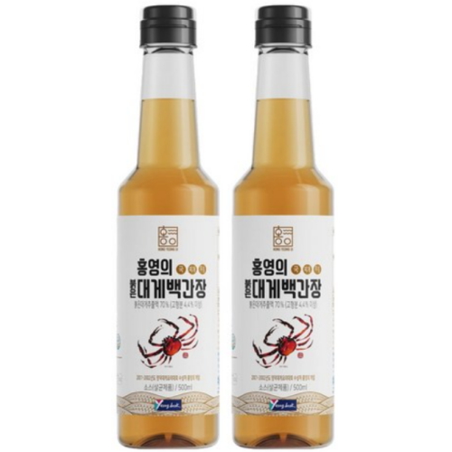 홍영의 붉은대게 백간장 500ml (2개)_이미지