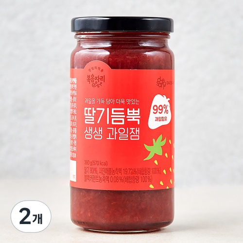 복음자리 딸기듬뿍 생생과일잼 380g (2개)_이미지