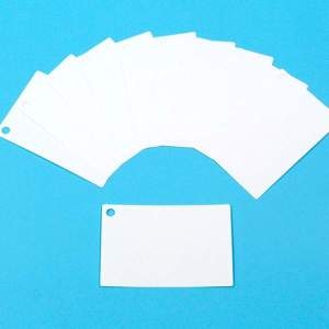 흰색 PS열쇠고리판 만 9x6cm 50개입 SAS9767