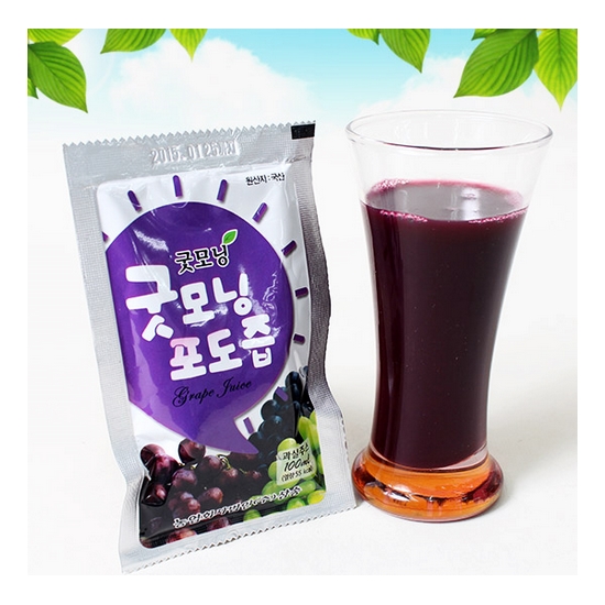 삼송 껍찔째 갈아만든 굿모닝 포도즙 100ml 50포 (1개)_이미지