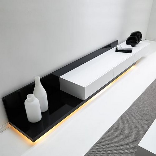 노르마니 확장형 LED 모던 거실장 3300