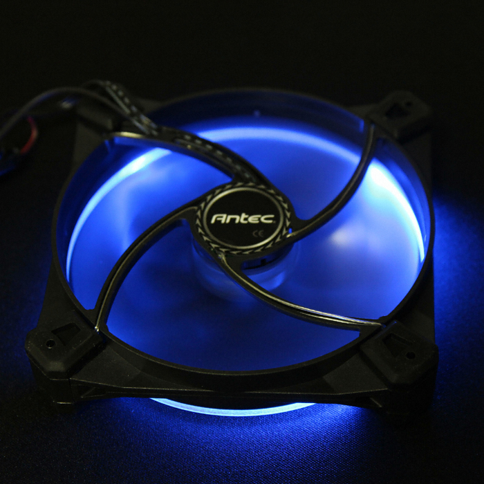 Antec TrueQuiet UFO 120mm 블랙 진동 패드 (블루)_이미지
