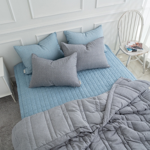 쇼핑스토리엔 르헤브 누네 소프트마이크로 누비이불 베개세트 (슈퍼싱글 SS)