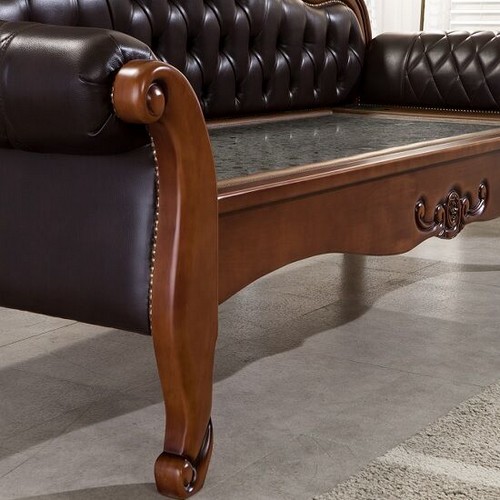 장수돌침대 7114CH 럭셔리 원목 돌소파 MS (맥반석)_이미지