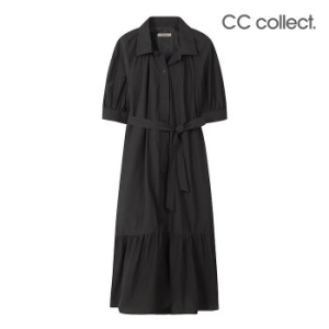 씨씨콜렉트 퍼프 슬리브 벨티드 원피스 DG_E242MSE133_이미지