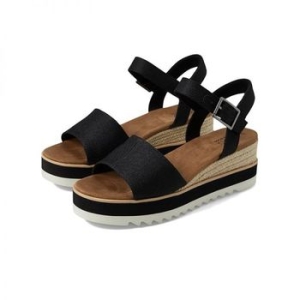 TOMS 우먼 Diana 와이드 블랙 Width Heavy 캔버스 141540_이미지