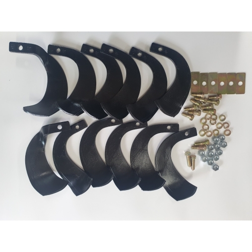  아세아 태광 관리기 부속 6구 구굴기 날 세트 볼트세트포함 1개