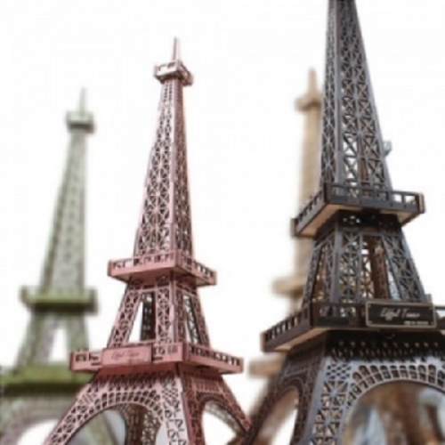 오너클랜 3D입체퍼즐-EiffelTower에펠탑Normal-핑크-건축물목재모형퍼즐갤러리_이미지