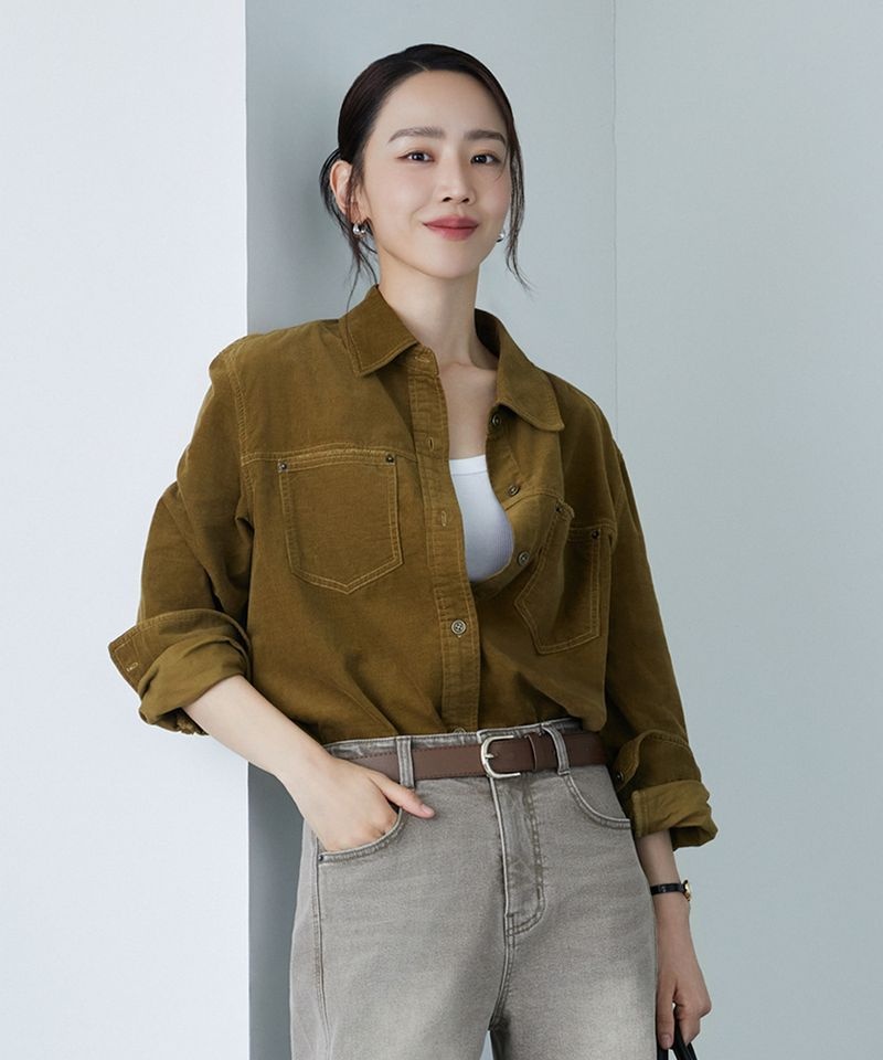 THEATG 24일 배송 2PACK 루즈핏 코듀로이 셔츠 2089487707 154031