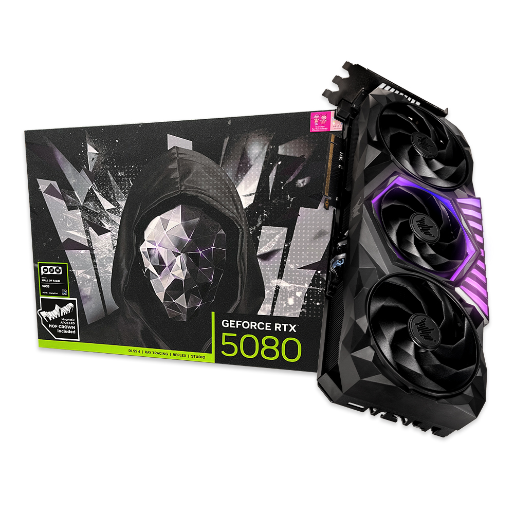 갤럭시 GALAX 지포스 RTX 5080 HOF GAMING BLACK D7 16GB_이미지