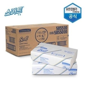 스카트 핸드 타월 페이퍼 손 휴지 110매x16밴드