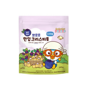 뽀로로 한입 크리스피롤 블루베리 60g