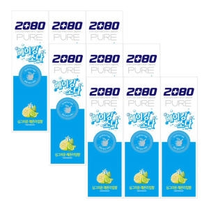 2080 퓨어 베이킹소다 담은 레몬라임 치약 120g (9개)_이미지