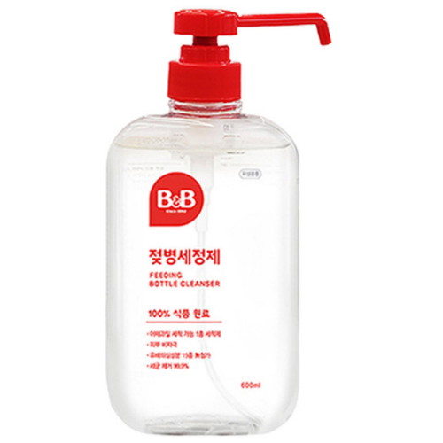 B&B 젖병세정제 액상형 600ml + 리필 500ml (본품1개+리필4개)_이미지