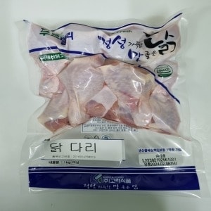 (주)고려식품 푸르델리 냉동 생 <b>닭</b><b>다리</b> 북채 1kg 1팩