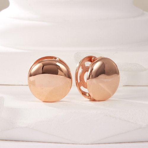 14K 볼드 서클 양면 원터치 귀걸이 한쌍 PNE42045