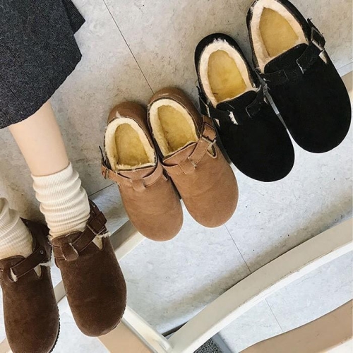 겨울 로퍼 안감 융털 따듯한 발 버클 포인트 6387778A