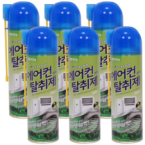 산도깨비 에어컨 탈취제 300ml (6개)