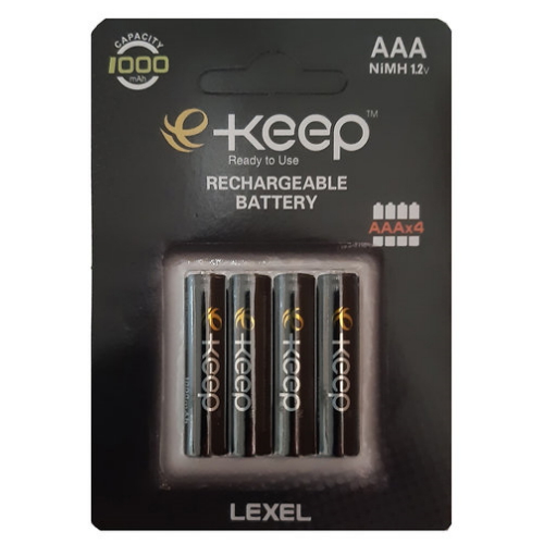 렉셀 e-keep 프로 니켈수소 AAA 1000mAh (4개)_이미지
