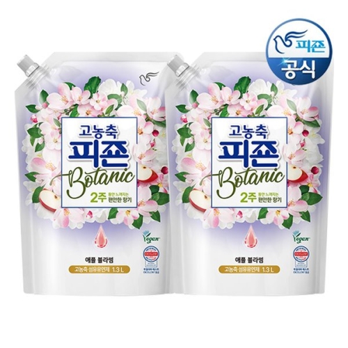 피죤 보타닉 애플 블라썸 리필 1.3L (2개)_이미지
