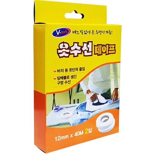 브이텍 옷수선 매직테이프 2p 1개