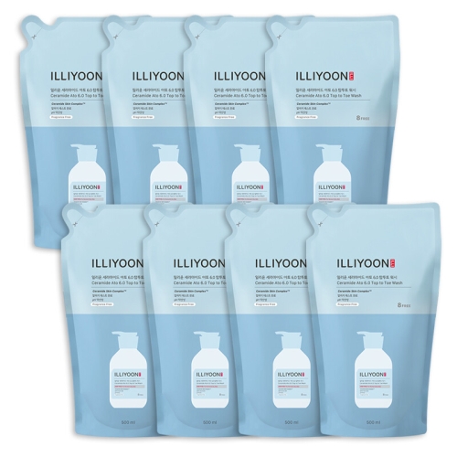 일리윤 세라마이드 아토6.0 탑투토 워시 리필 500ml (8개)_이미지