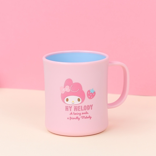 릴팡 산리오 키요 더블컬러 핸들컵 마이멜로디 300ml_이미지