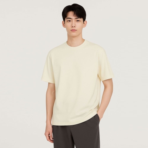  바쏘 릴랙스 라운드 반팔 티셔츠 WSZ2MK18A