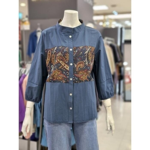 세이브존05 나염 포인트 차이나카라 자켓 A43102