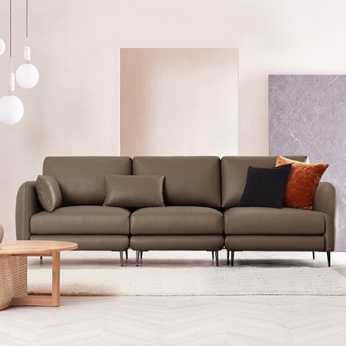 자코모 하모니 모듈 천연가죽 소파 3.5인용