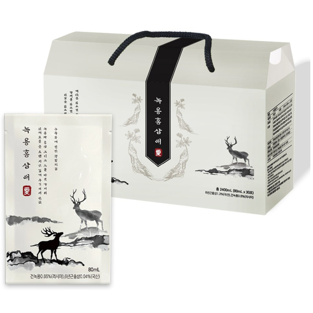 보성식품 녹용홍삼애 80ml 30포 (1개)_이미지