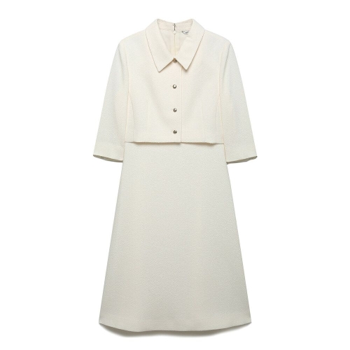 NICE CLAUP 최초가379000원 자켓형 플레어 원피스 N254MWO912