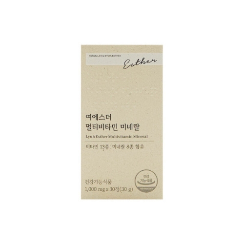 에스더포뮬러 여에스더 멀티비타민 미네랄 1000mg 30정 (4개)