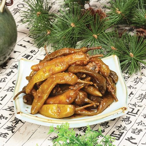 순창고전 된장 고추장아찌 500g 맛있는 양념무침절임 시골집밑반찬 전통 건강먹거리_이미지