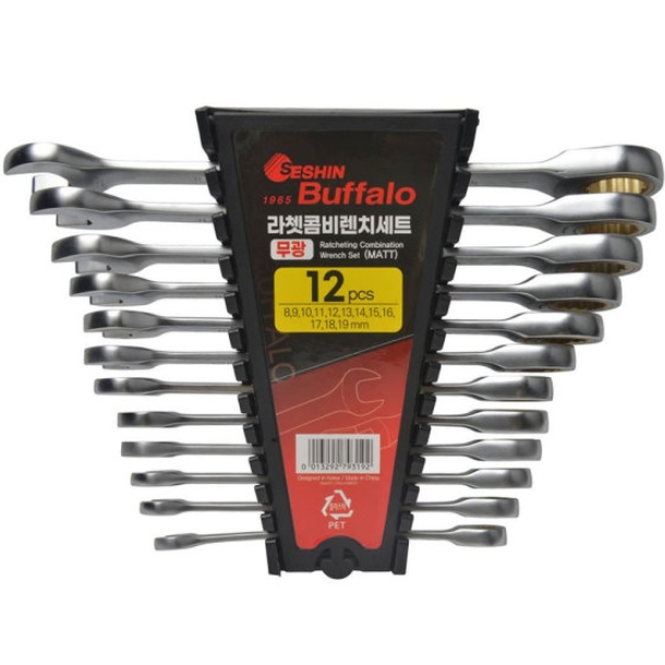 세신버팔로 라쳇 콤비렌치 무광 세트 (12pcs)_이미지