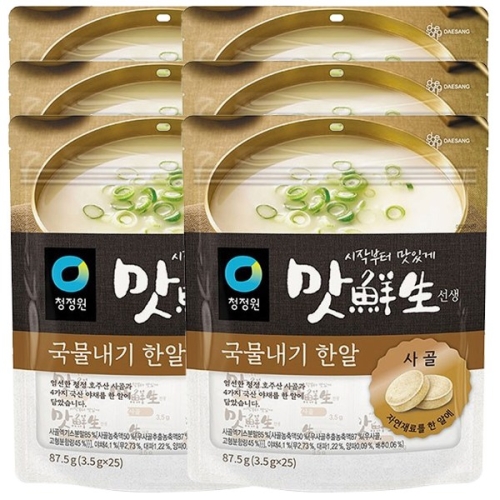 청정원 맛선생 사골 국물내기한알 87.5g(3.5gx25입) (6개)_이미지