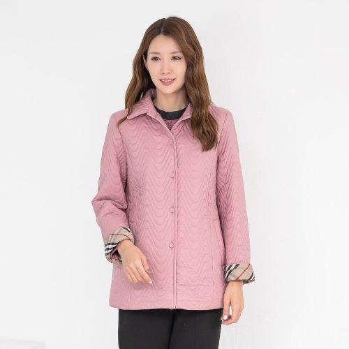 모슬린 엄마옷 4온스 카라 자수 패딩 자켓 510FGH065 마담/중년여성/빅사이즈/50대/60대_이미지