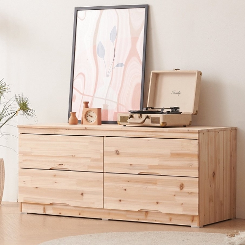 동서가구 리사 천연 삼나무 2단 원목 서랍장 1200