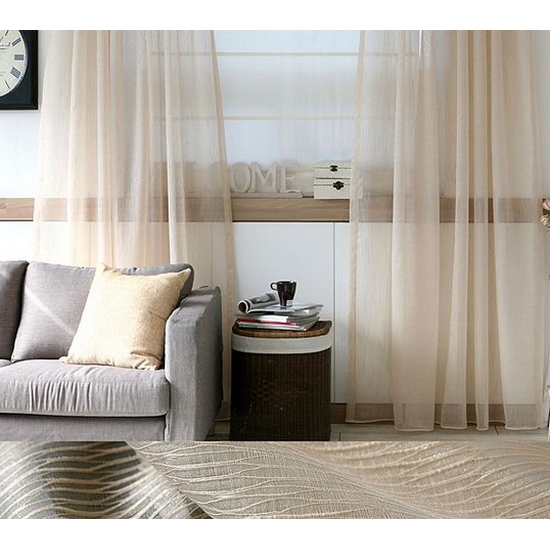 데코토닉 글로우쉬어 커튼 베이지 (330x230cm)