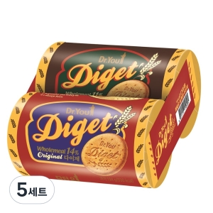 오리온 닥터유 다이제 초코 +오리지널 번들 419g (5개)