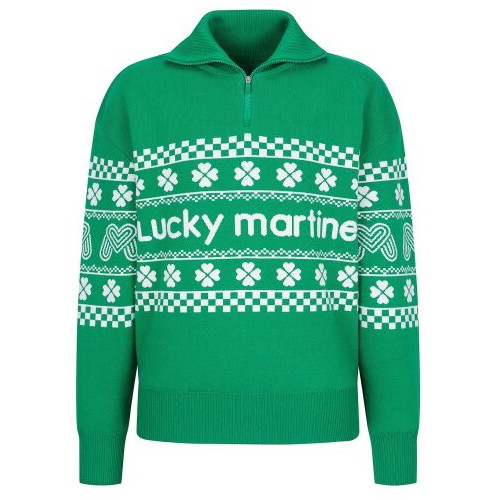 마틴골프 클로버 하프 집업 스웨터 QW0DNI40422