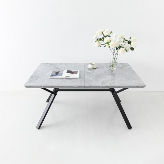 마켓비 라네트 J형 세라믹 확장형 식탁 1600 (TONGY의자4개)_이미지