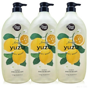  샤워메이트 내추럴 바디워시 유자 1200g [3개]