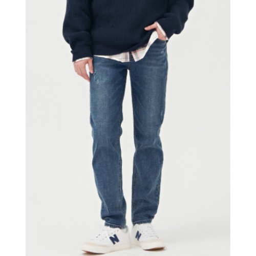 기모 구제 포인트 테이퍼드 데님 BFRK2316D0N